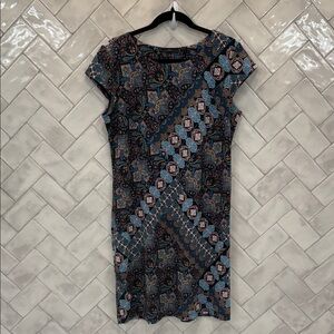 R&K Multicolor Geometric Mini Dress